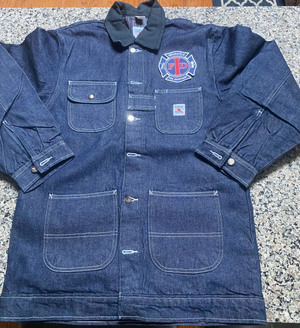 Firemans Chore® 15oz. Pre-Rinsed Denim w/ IFD Logo Sizes 2XL - 3XL